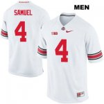 Men's NCAA Ohio State Buckeyes Curtis Samuel #4 College Stitched Authentic Nike White Football Jersey GB20A12MF